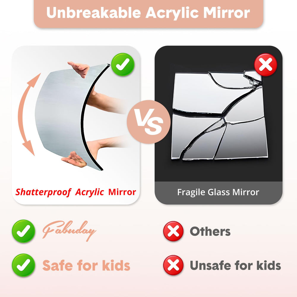Fabuday Miroir illuminé backstage pour une lumière constante sans prise.