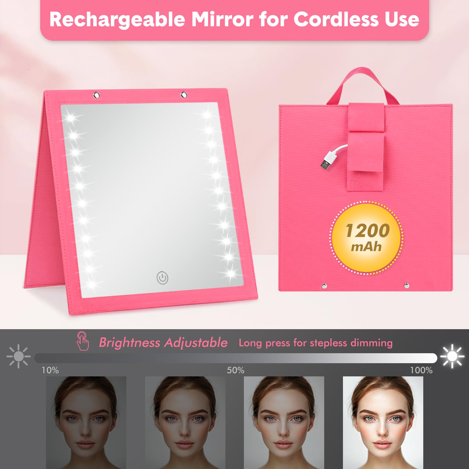 Fabuday Miroir pendu sangle robuste, fixation sécurisée pour usage en studio.