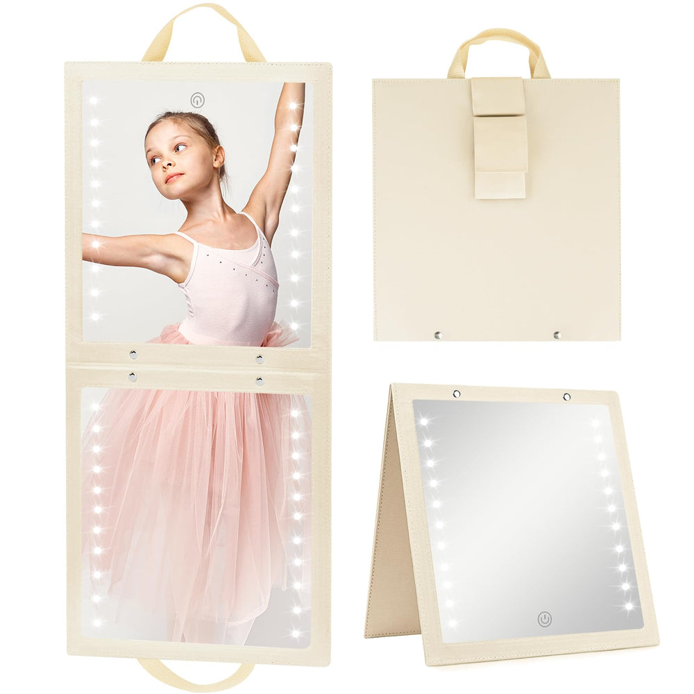 Fabuday Miroir plein longueur pliable, idéal pour vérifier tenues en coulisses.