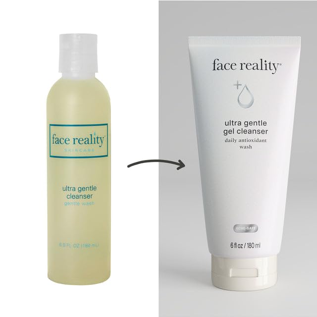 Face Reality Ultra Gentle Cleanser – application facile qui enlève maquillage et impuretés en douceur.