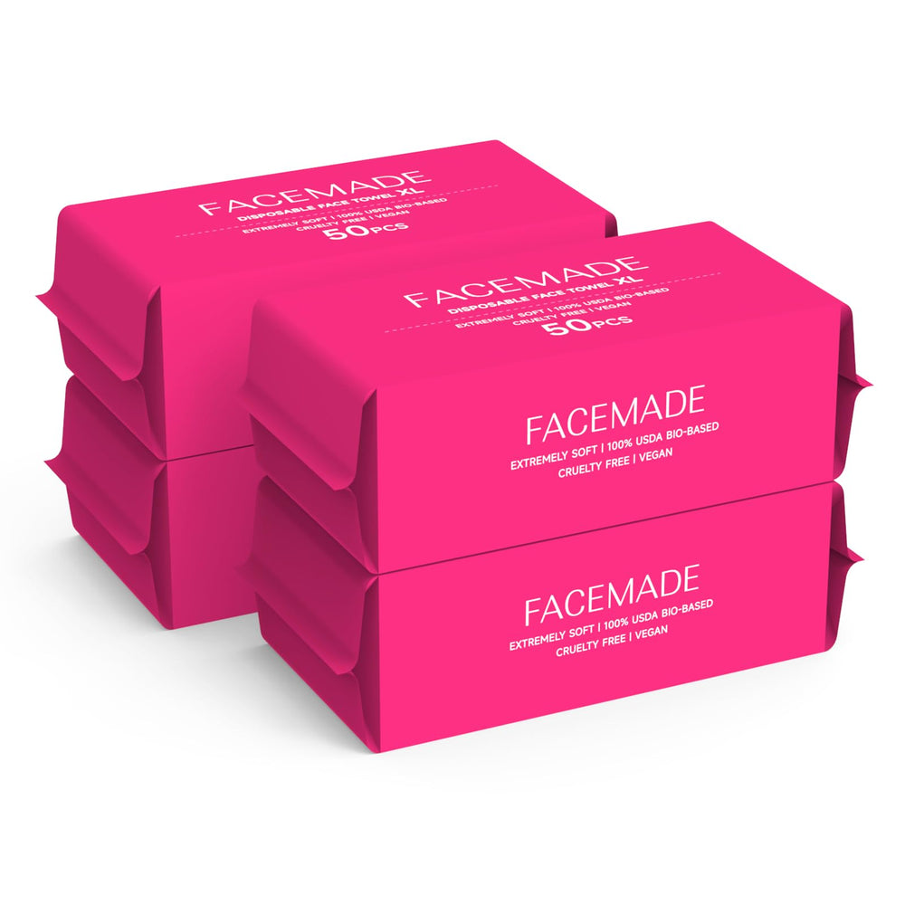FACEMADE emballage quatre paquets, pratique pour démarrer votre routine beauté.