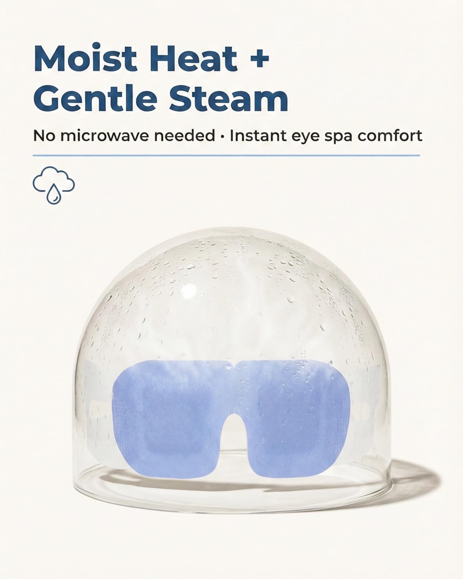 FACEMOON Masque yeux chauffant humide et propre, sans micro-ondes nécessaire.