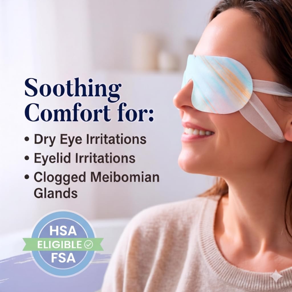FACEMOON Masque yeux chauffant – utilisation portable sans micro-ondes