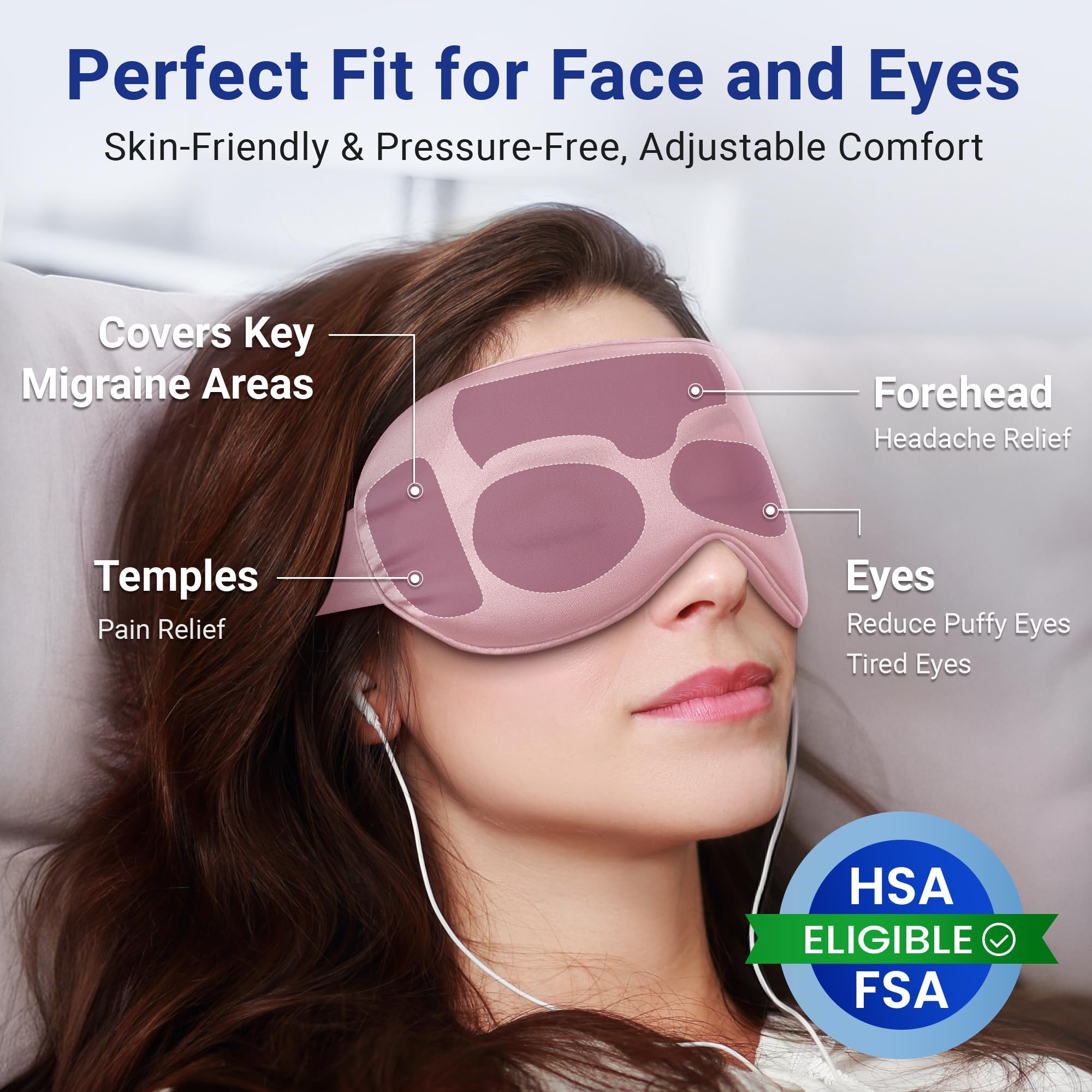 FACEMOON masque yeux doux et flexible, reste agréable même après congélation.