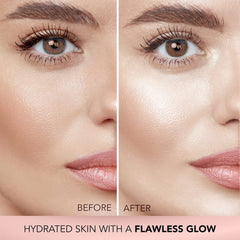 FACESCANADA Strobe Cream Rose Gold, texture crème lumineuse pour une hydratation douce et durable.