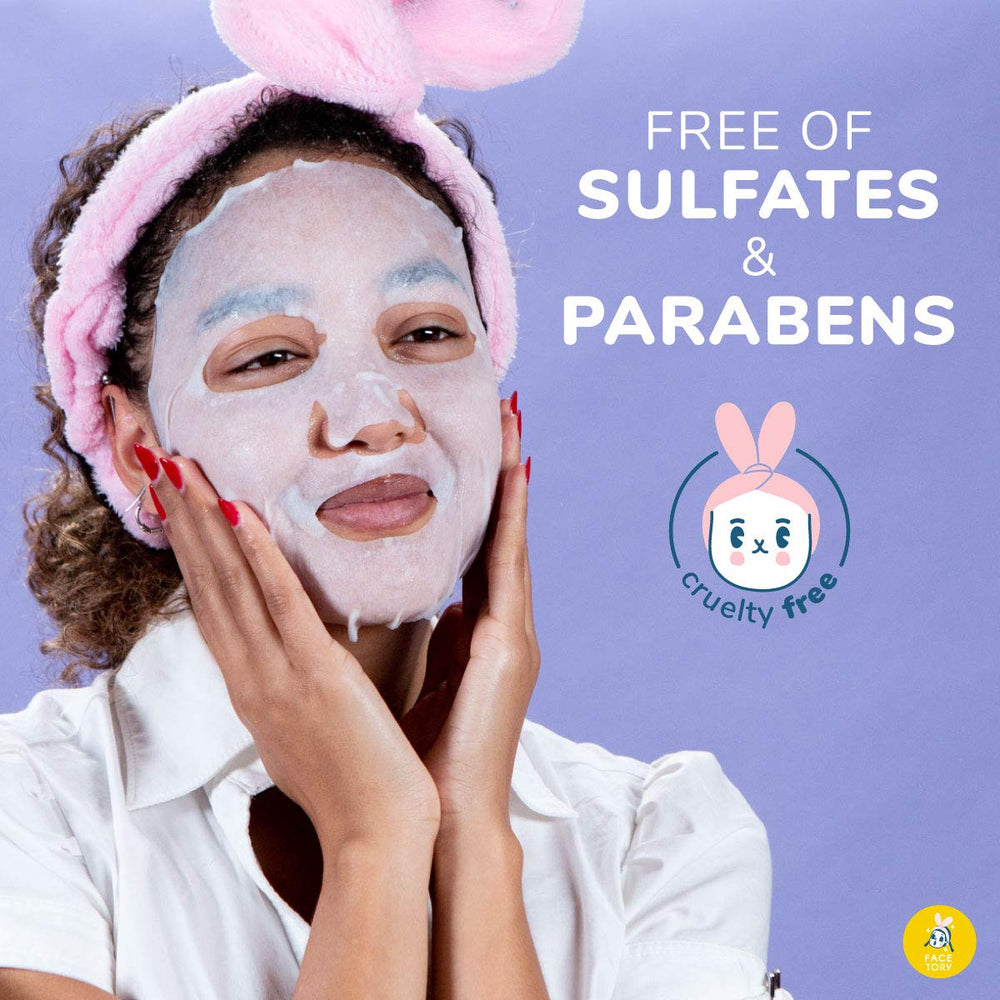 FACETORY cruelty-free badge reassures ethical skincare and gentle testing.