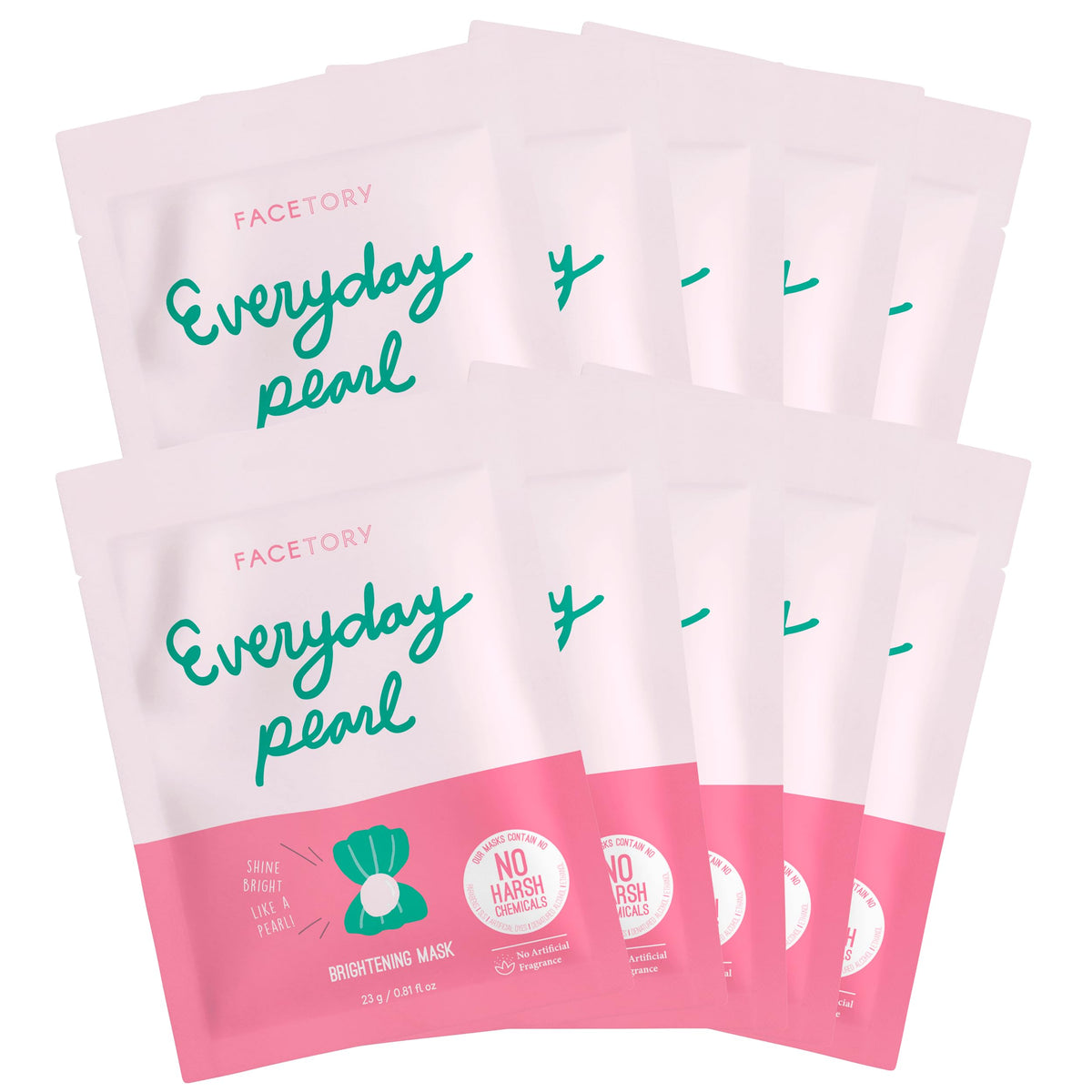 FACETORY masque perle éclaircissant emballage élégant pour usage quotidien