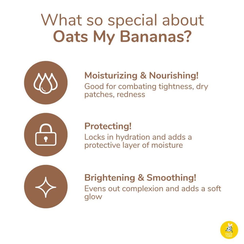 FACETORY OATS MY BANANAS – rituel de soin à la maison après une longue journée.