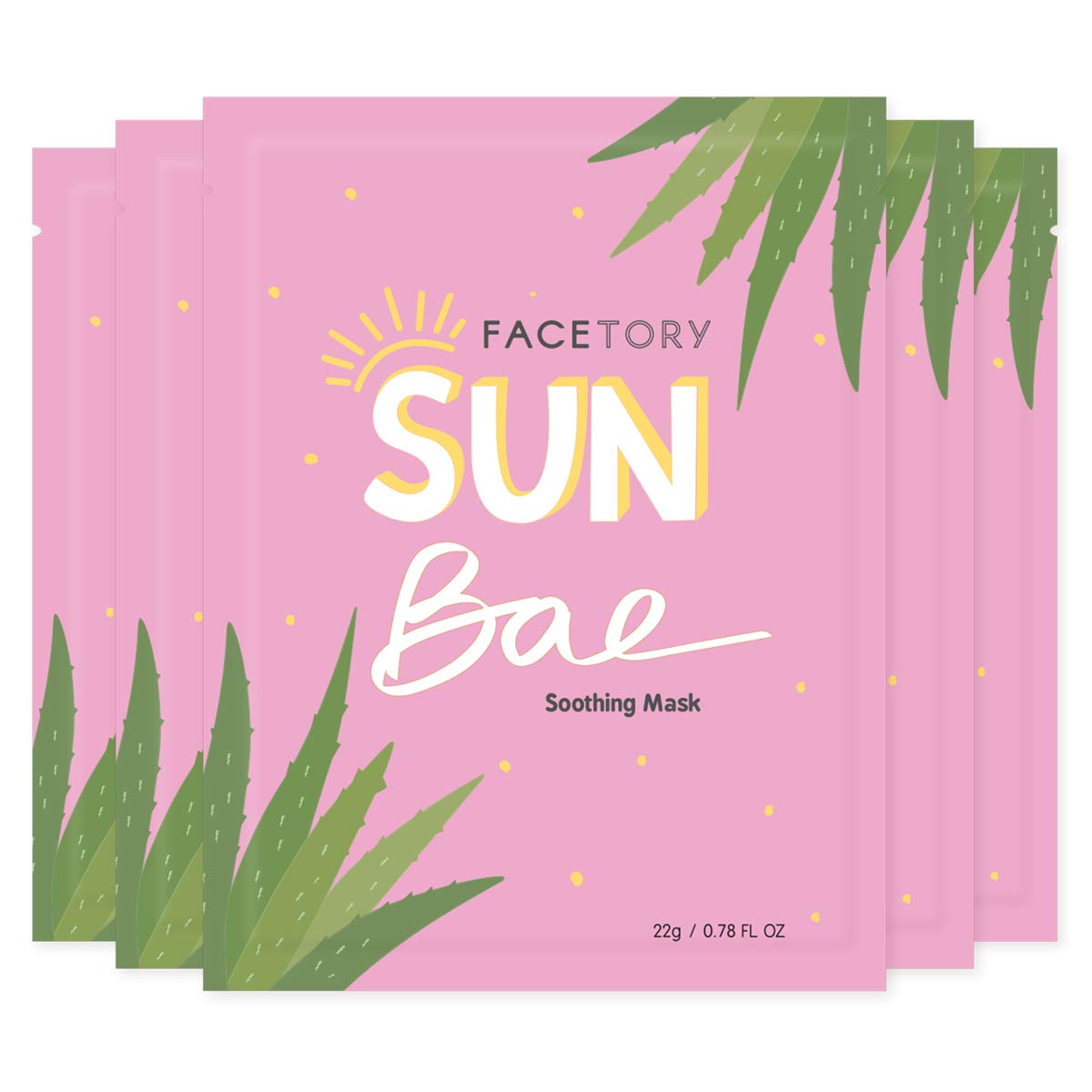 FACETORY Sun Bae masque-tissu aloès : hydratation après soleil