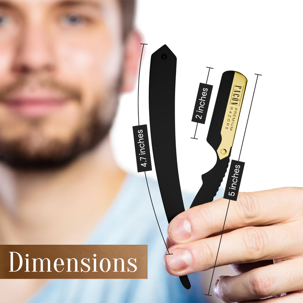 FACON cadeau rasoir droit pour homme, parfait pour une routine soignée