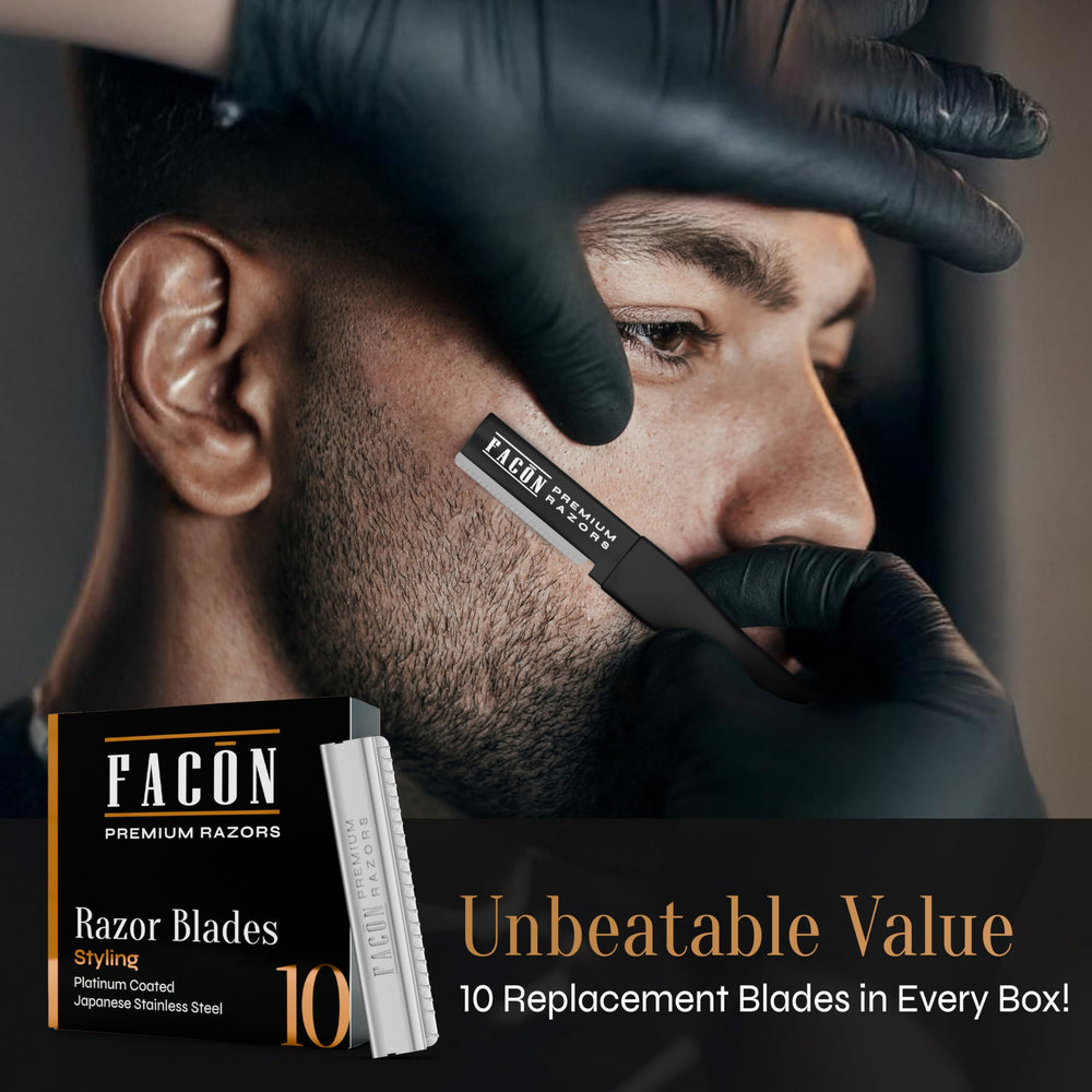 FACON contour barbe fin pour des lignes nettes et propres.