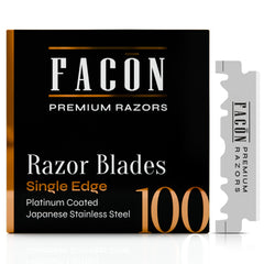FACON lame à arête unique en platine japonais pour rasage net et durable