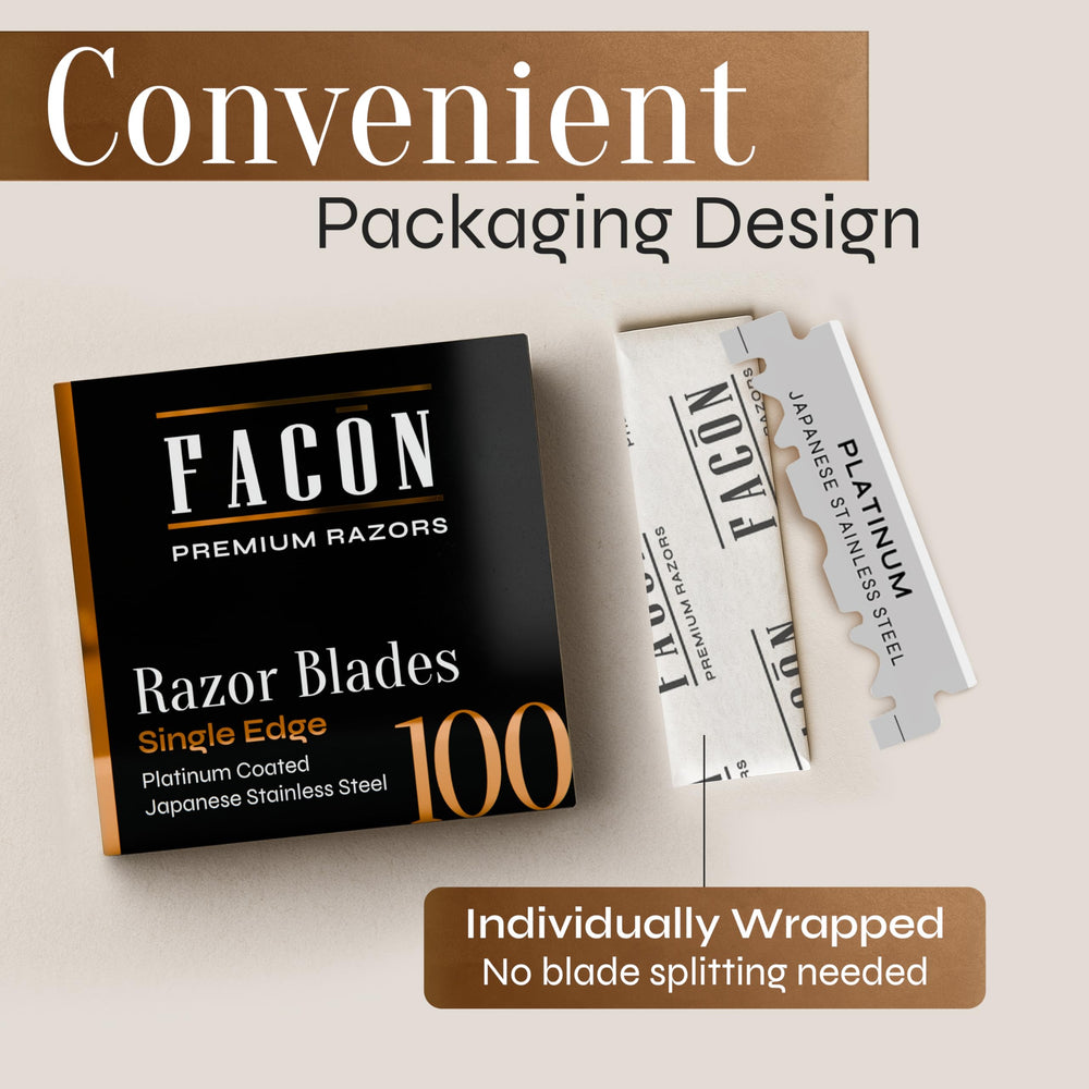FACON lame glisse douce pour un rasage confortable