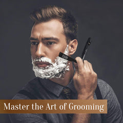 Facón outil barbier rasoir droit pour professionnels exigeants.