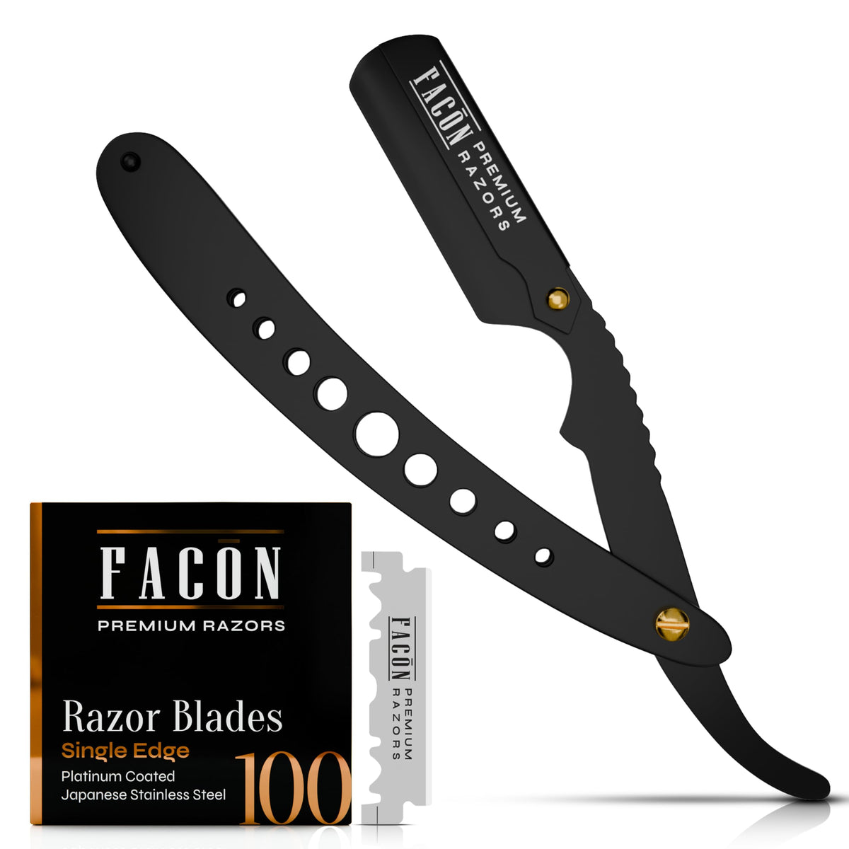 FACON rasoir droit kit professionnel pour prise en main fiable
