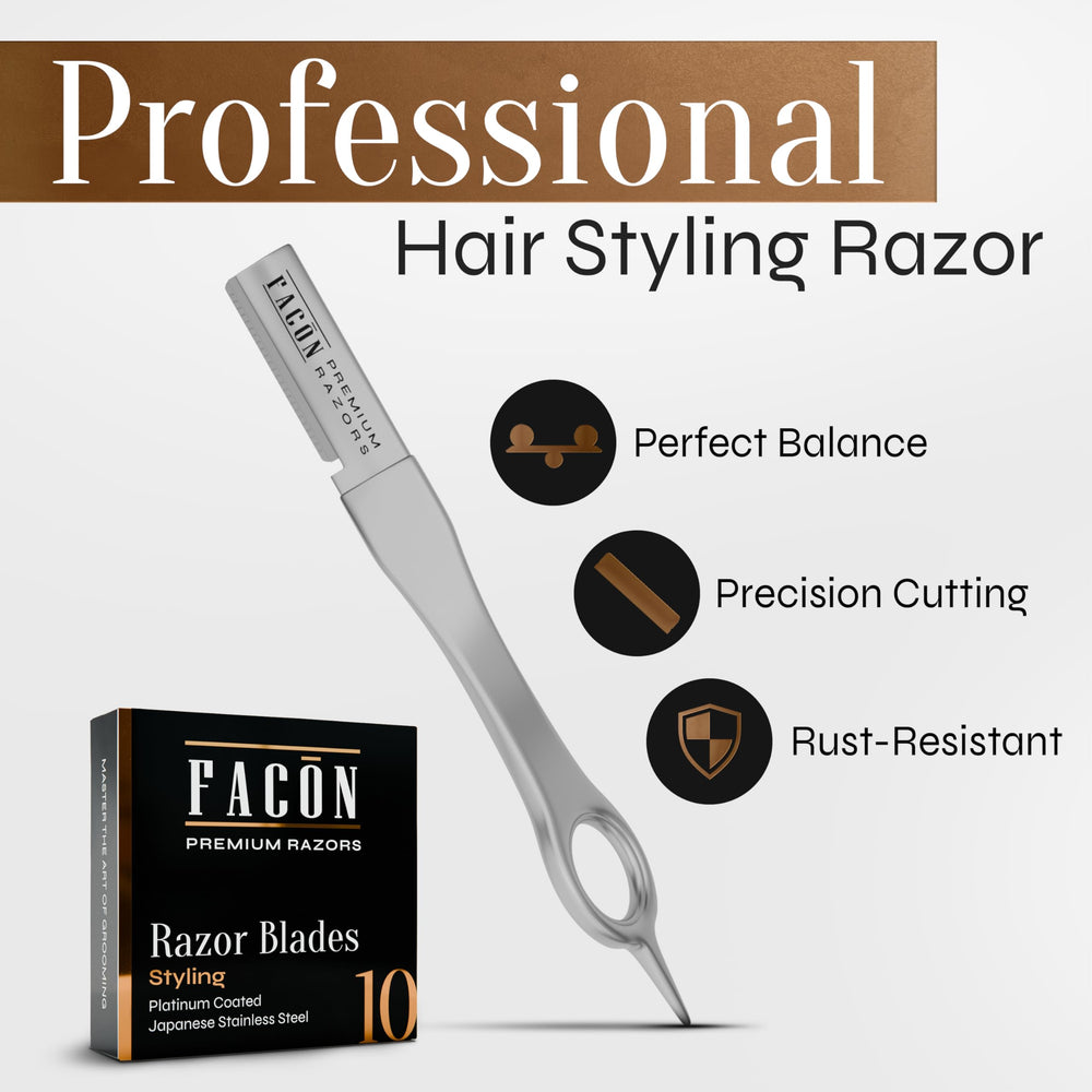 Facón Rasoir moustache shaper contours impeccables et symétriques