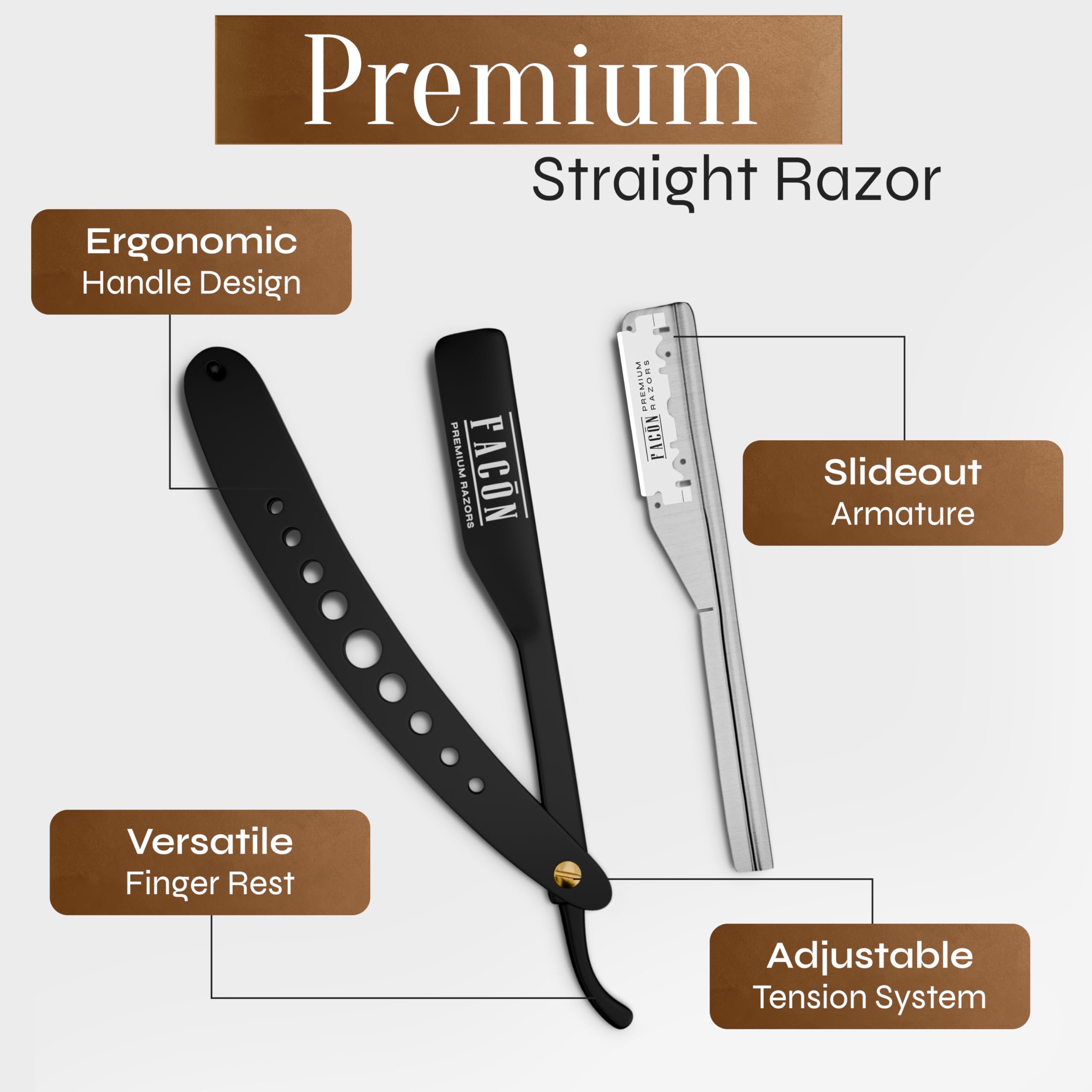 FACON cadeau barbière prêt à offrir pour les amateurs de rasage.