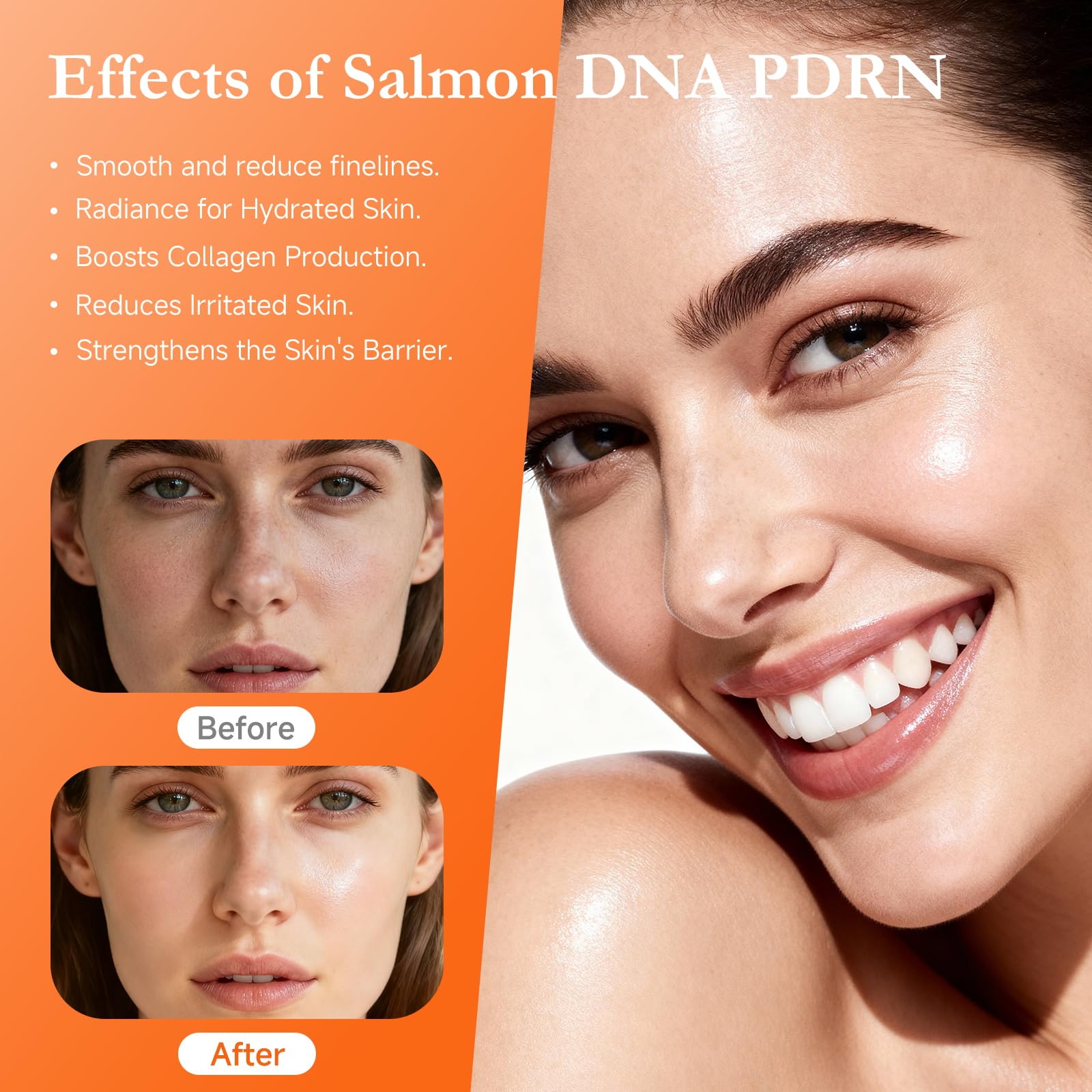 Faczuryn Salmon DNA Serum 2ml ampoule pack shown for travel-friendly skincare.
