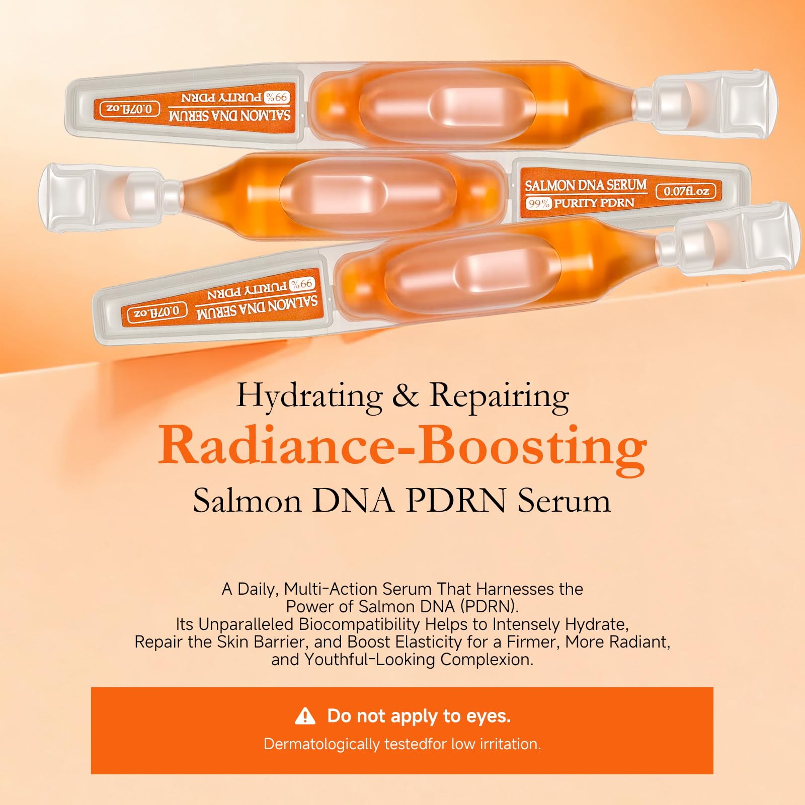 Faczuryn Salmon DNA Serum application on the face demonstrates gentle, precise use.
