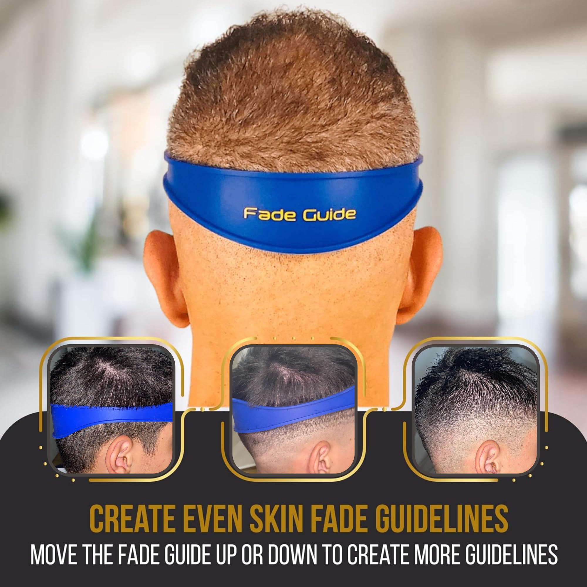 Fade Guide - gabarit ligne cheveux aide à obtenir une ligne nette.