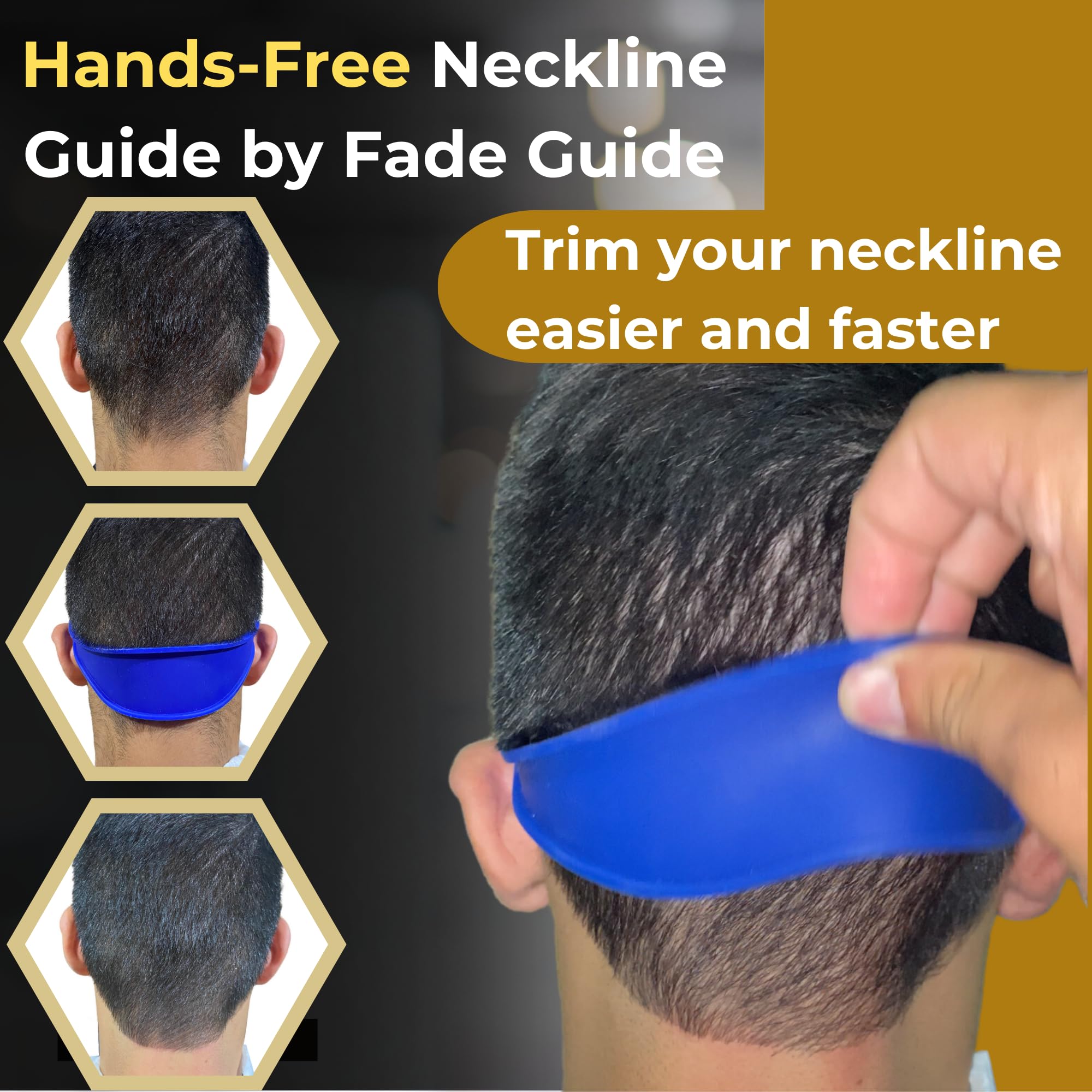 Fade Guide - gabarit nuque, ligne propre pour contour précis.