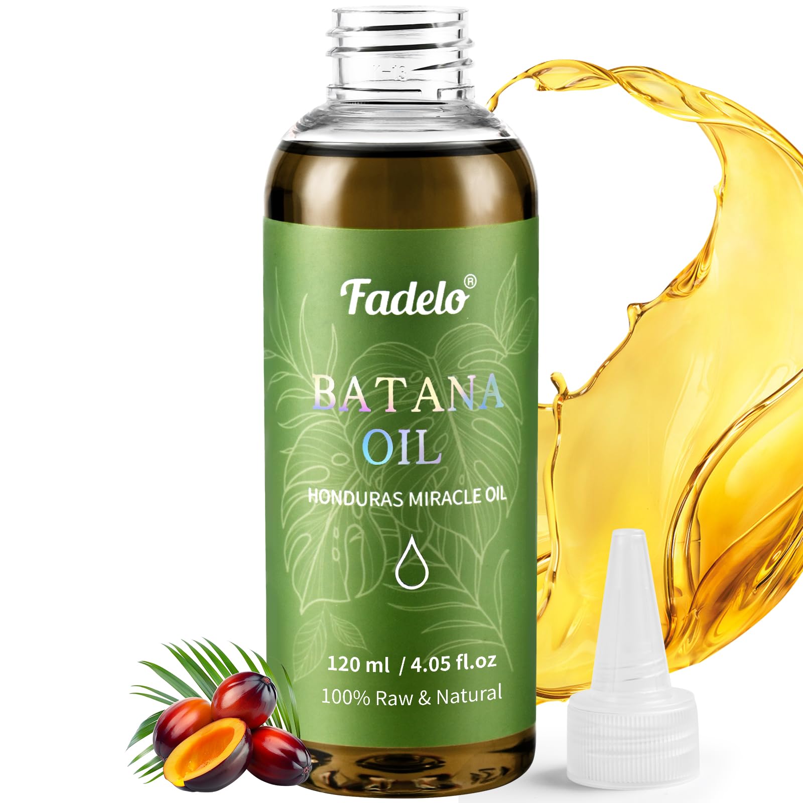 Flacon Fadelo Batana, huile pure naturelle pour nourrir le cuir chevelu et les cheveux.