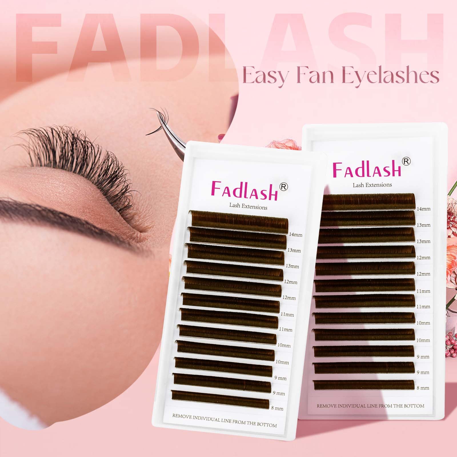 FADLASH cils coloris pour fetes et occasions.