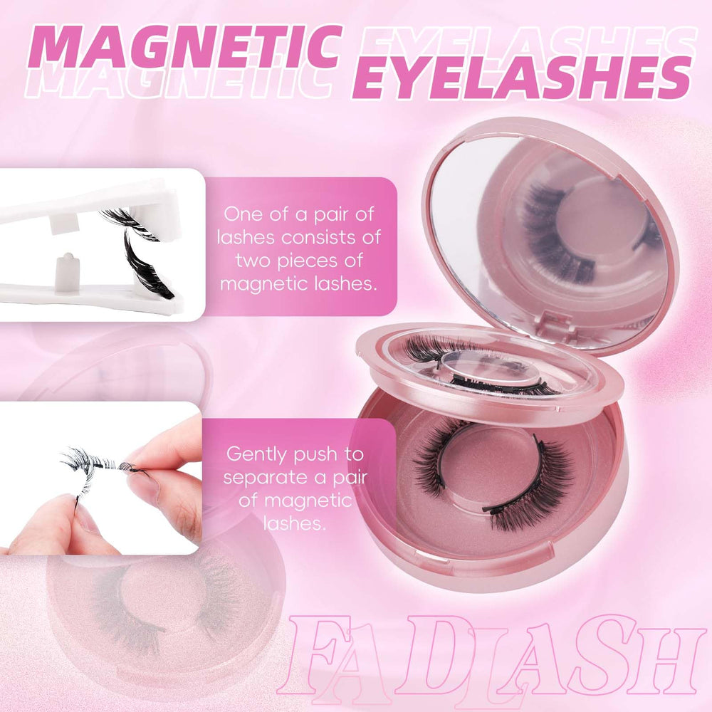 FADLASH cils magnétiques look naturel sans colle.