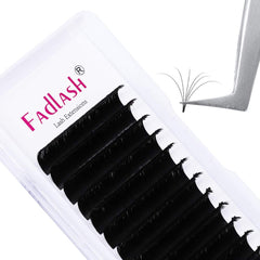 FADLASH cils volume, effet éventail 12mm, utilisation rapide et précise.