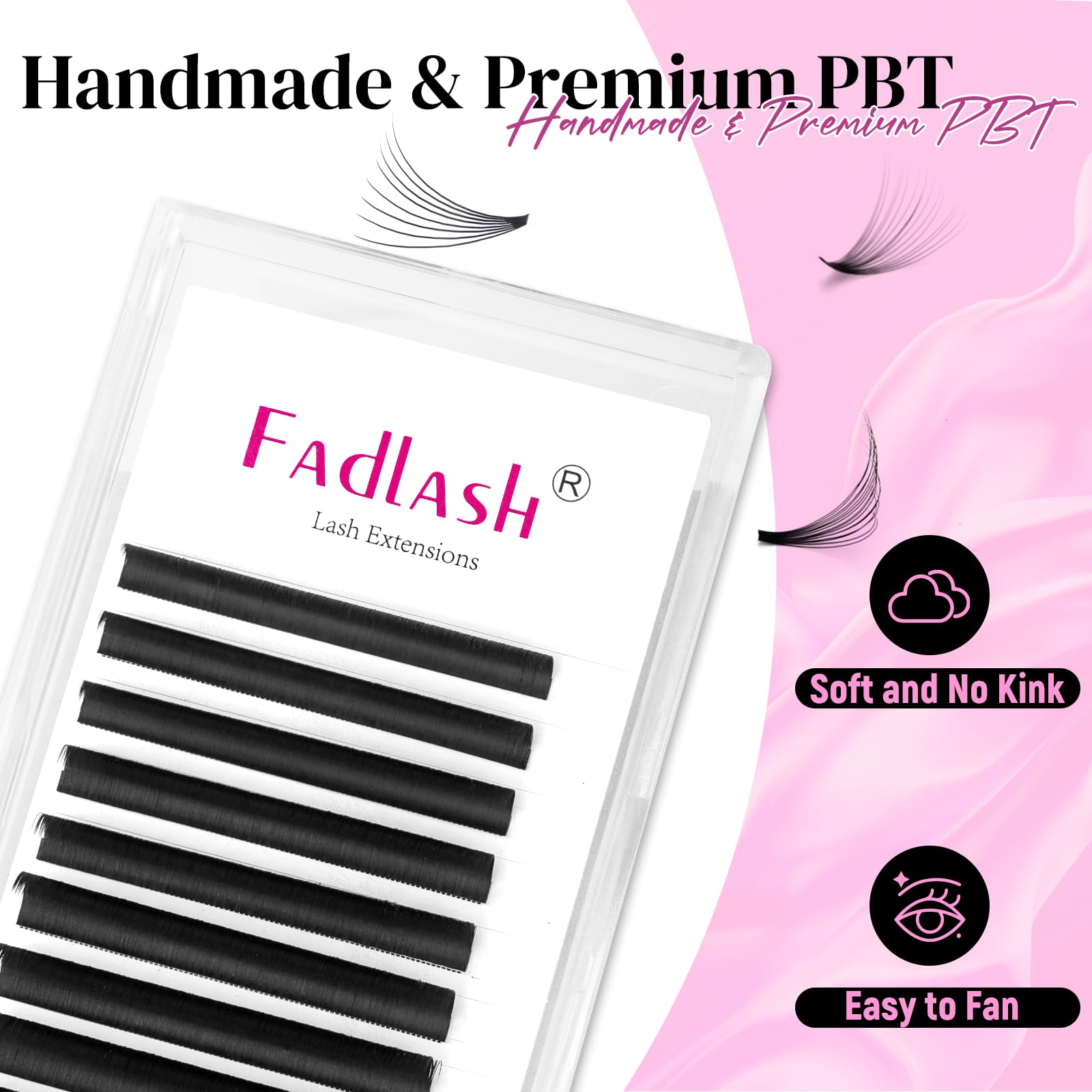 FADLASH cils volume, effet éventail 12mm, tenue après chaleur prolongée.