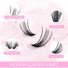 FADLASH Clusters emballage amélioré, rangement facile et hygiénique.