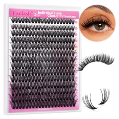 FADLASH Clusters sur plateau cils D-Curl, pratique pour un regard précis.