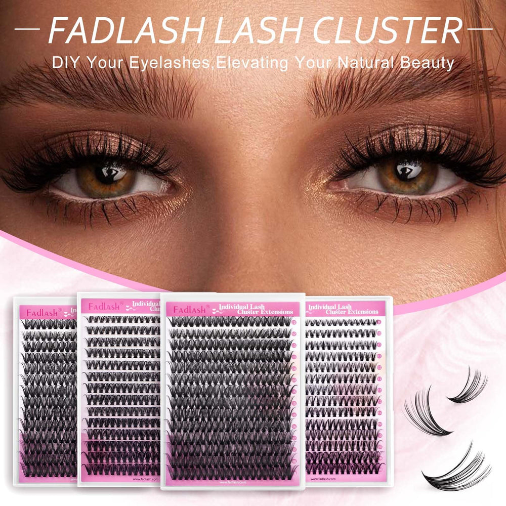 FADLASH Clusters réutilisables avec entretien soigné.