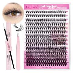 FADLASH kit extension cils courbure D pour un effet naturel et rapide.