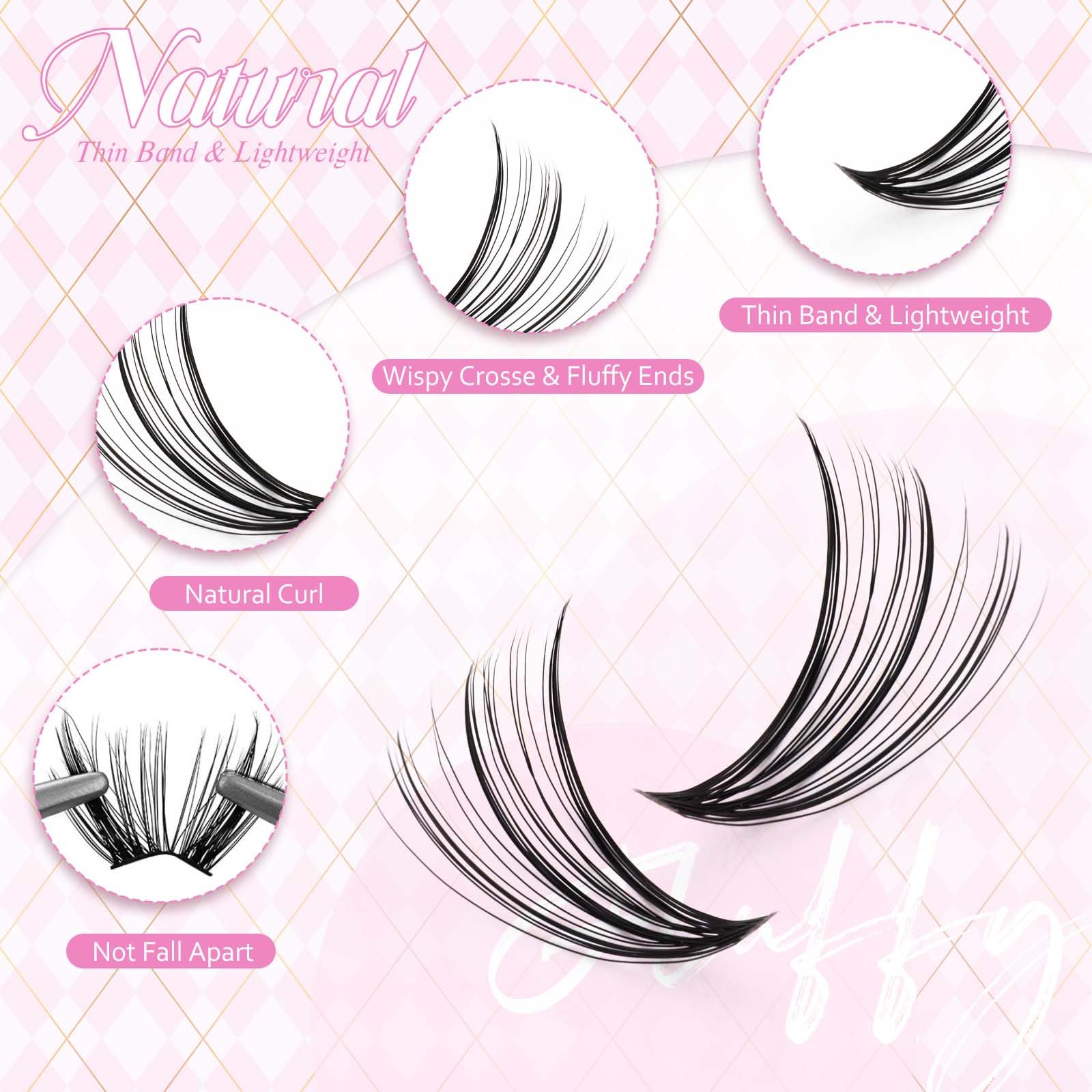 FADLASH pinces-applicateur cils pour une pose précise.