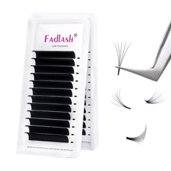 Cils FADLASH extensions en éventail faciles 2D-20D, base stable, volume naturel