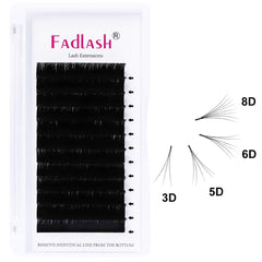 Cils en éventail automatiques FADLASH pour volumes variés.