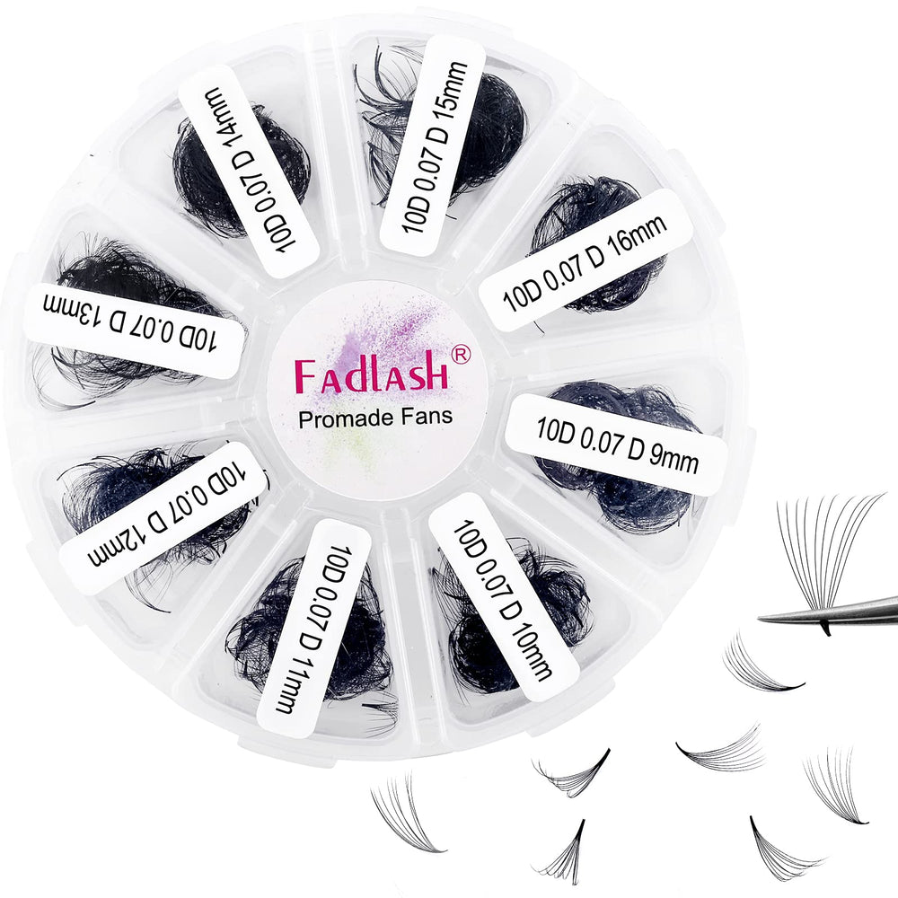 FADLASH cils préfabriqués détachés, base fine pour un rendu léger et naturel.