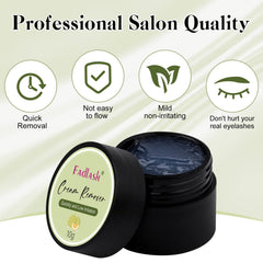 Crème dissolvante FADLASH – application précise entre les cils.