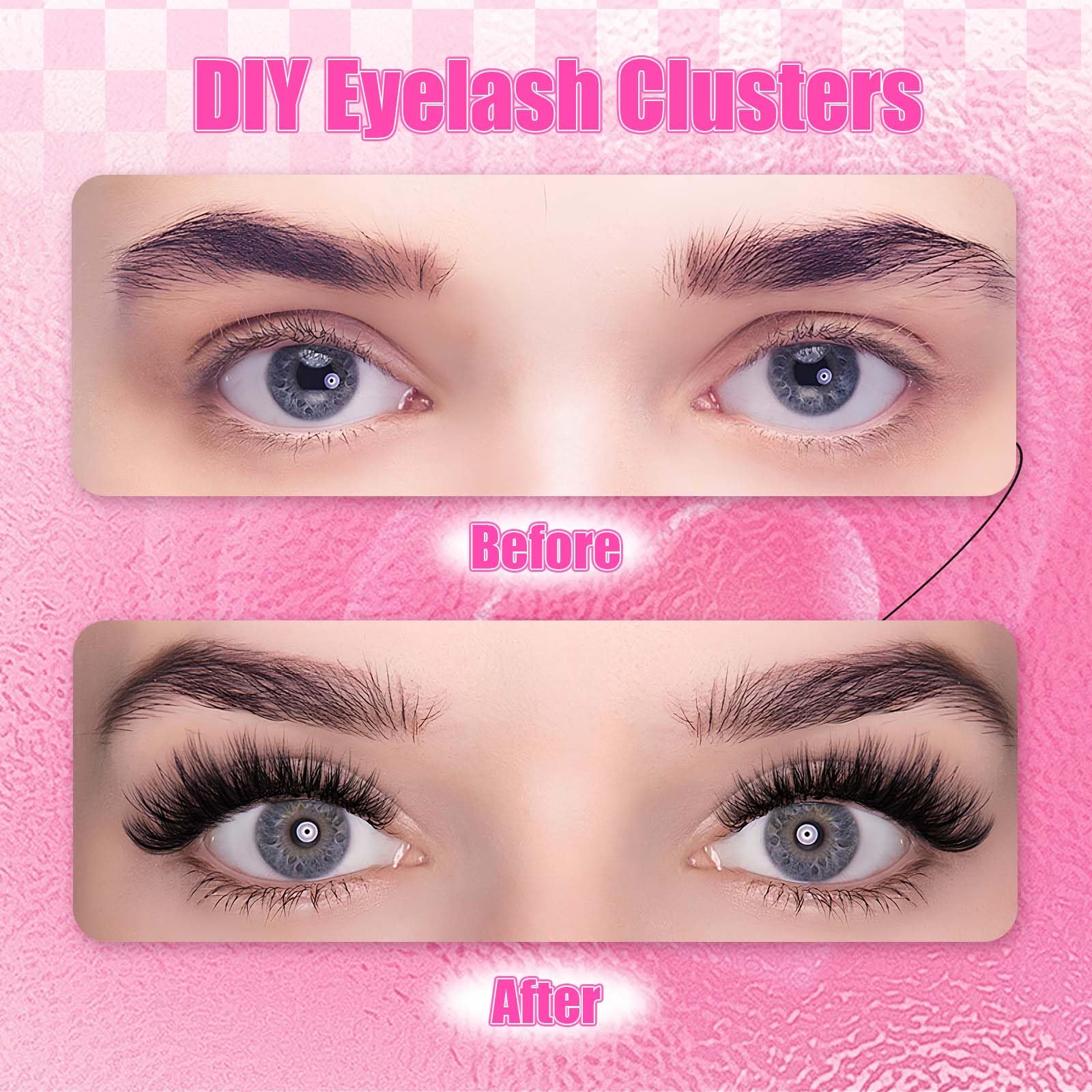 FADLASH cils grappes 8-16 mm, variations de regard sans effort.