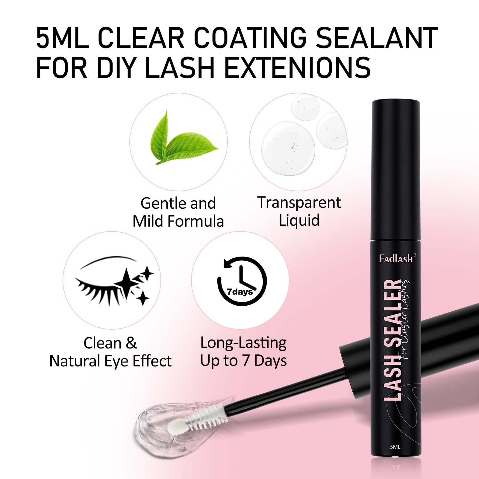 Formule douce du sealant respecte les cils tout en renforçant la barrière.