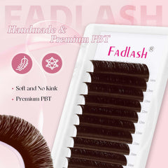 FADLASH materiau PBT coreen, cils doux et legers pour confort.