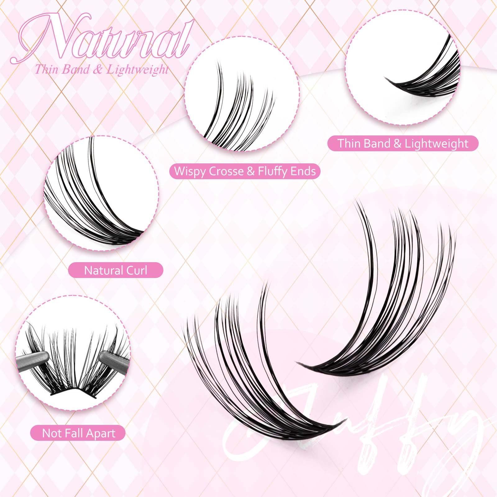 Pince a cils FADLASH pour une pose précise et maîtrisée.