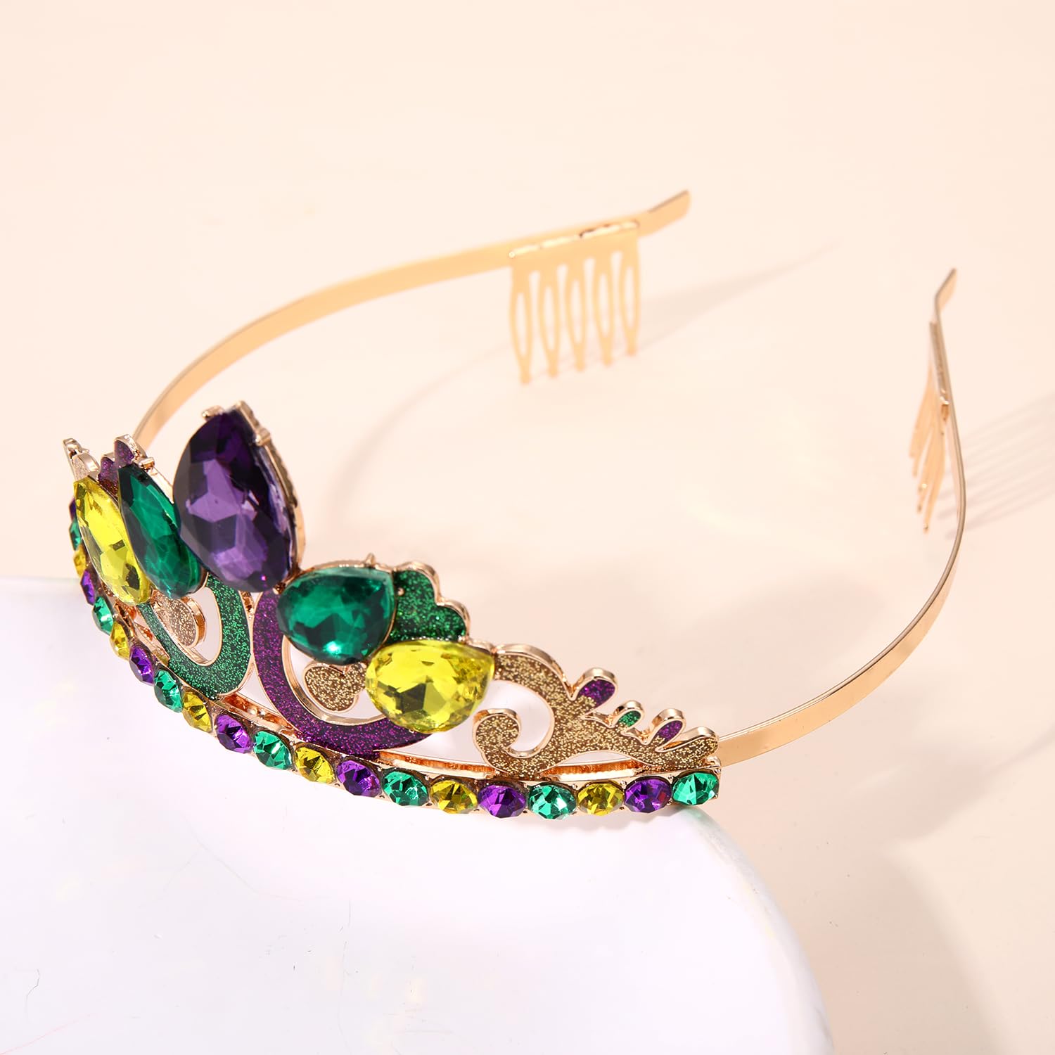 Bandeau FAERLIIRY Mardi Gras pour parade en velours