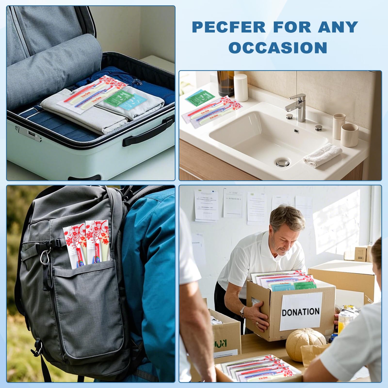 fafortune sachets-hygiene-kits pour transport facile