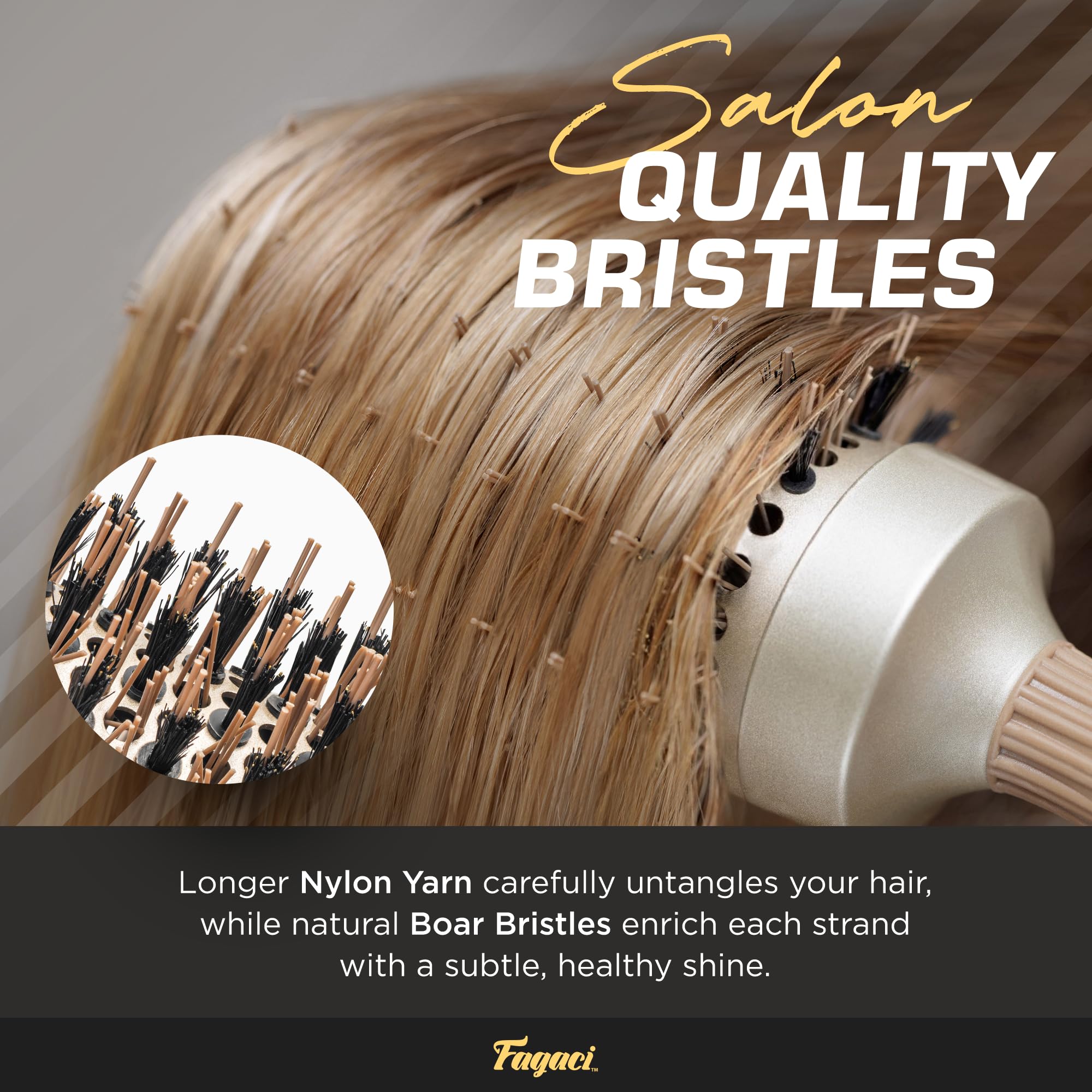 Brosse Fagaci brushing domestique style salon pour résultats pro à domicile