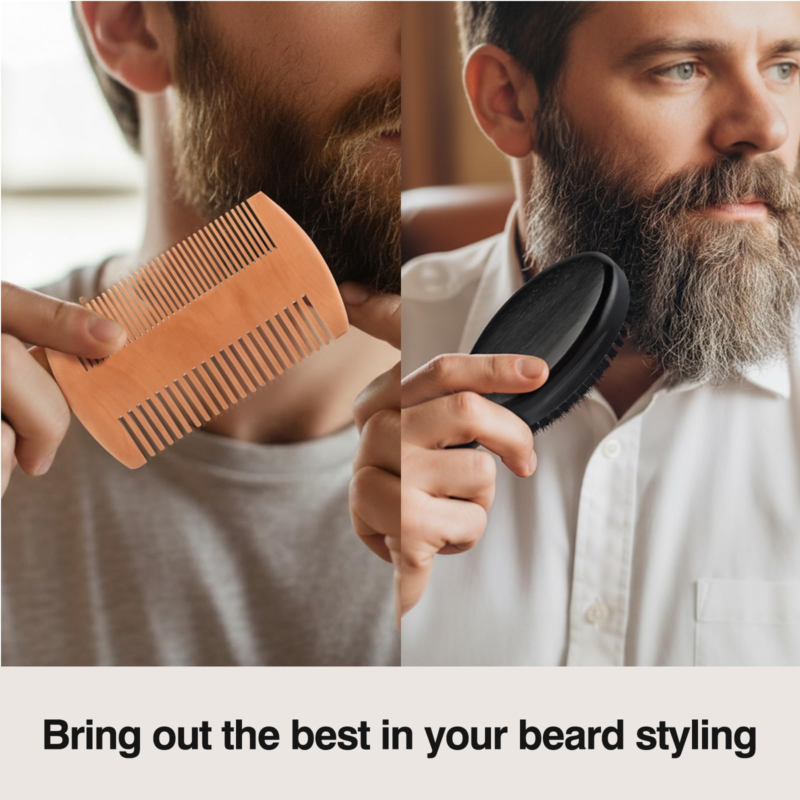 FaHaner brosse barbe voyage compacte et pratique lors des déplacements.