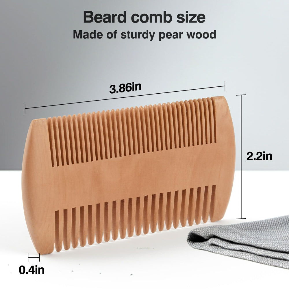 FaHaner peigne bois poirier barbe contours précis et durables.