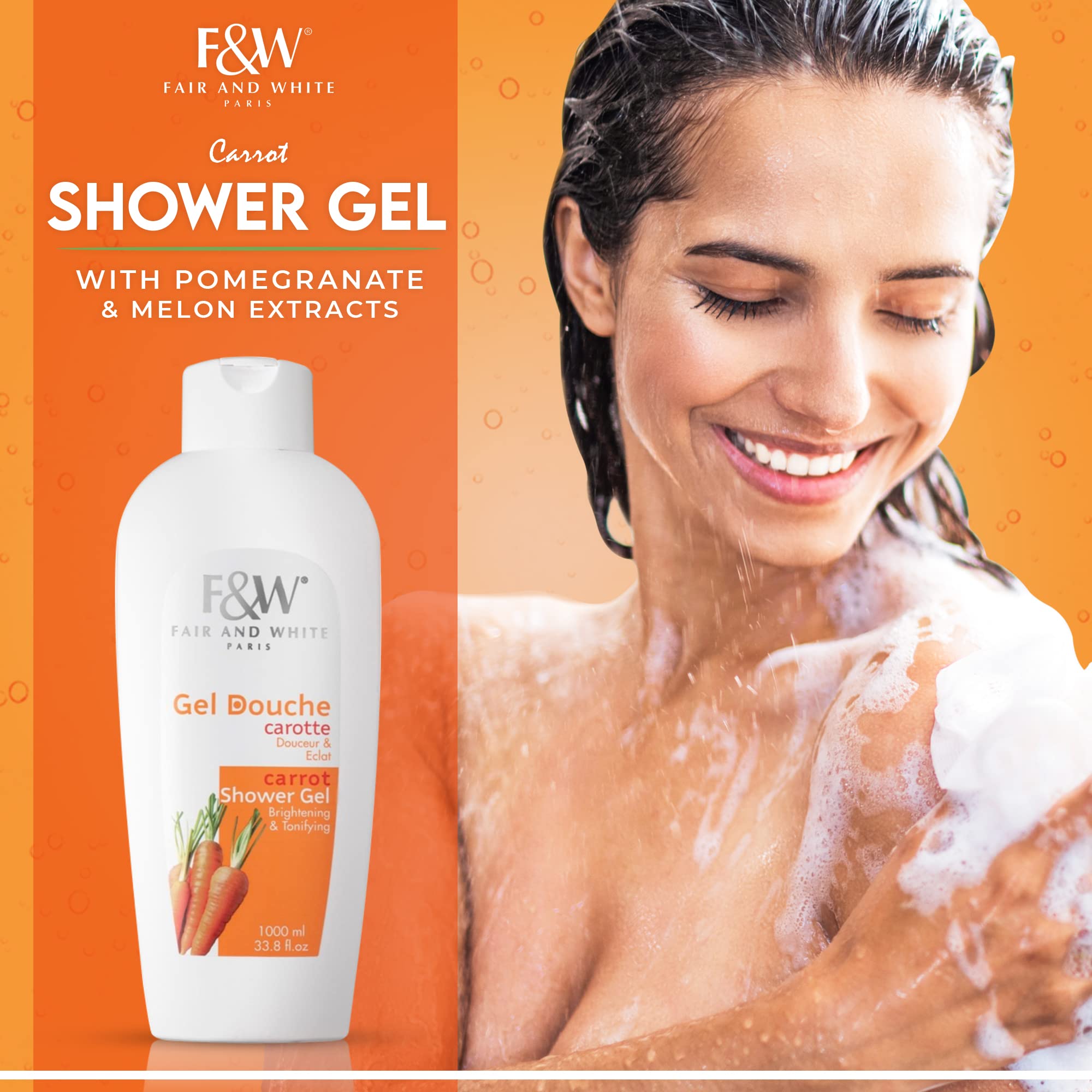 Huile de carotte riche en nutriments de Fair & White Carotte pour nourrir la peau.