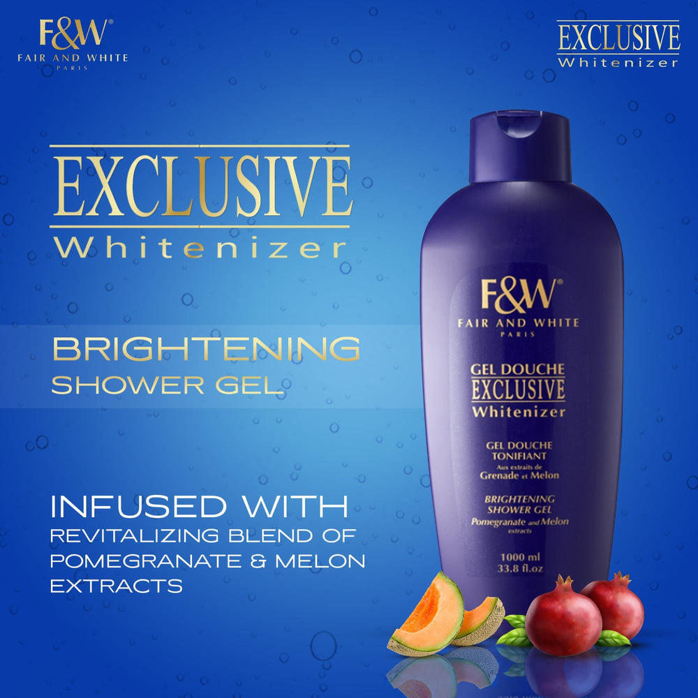 FAIR & WHITE Exclusive gel douche, utilisation quotidienne sous la douche.